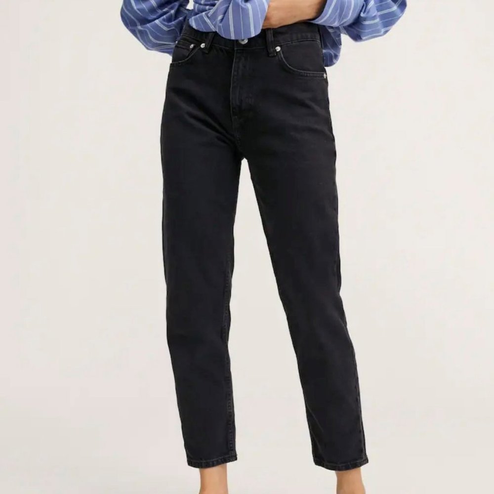 Mango Brand Mom high-waist jeans